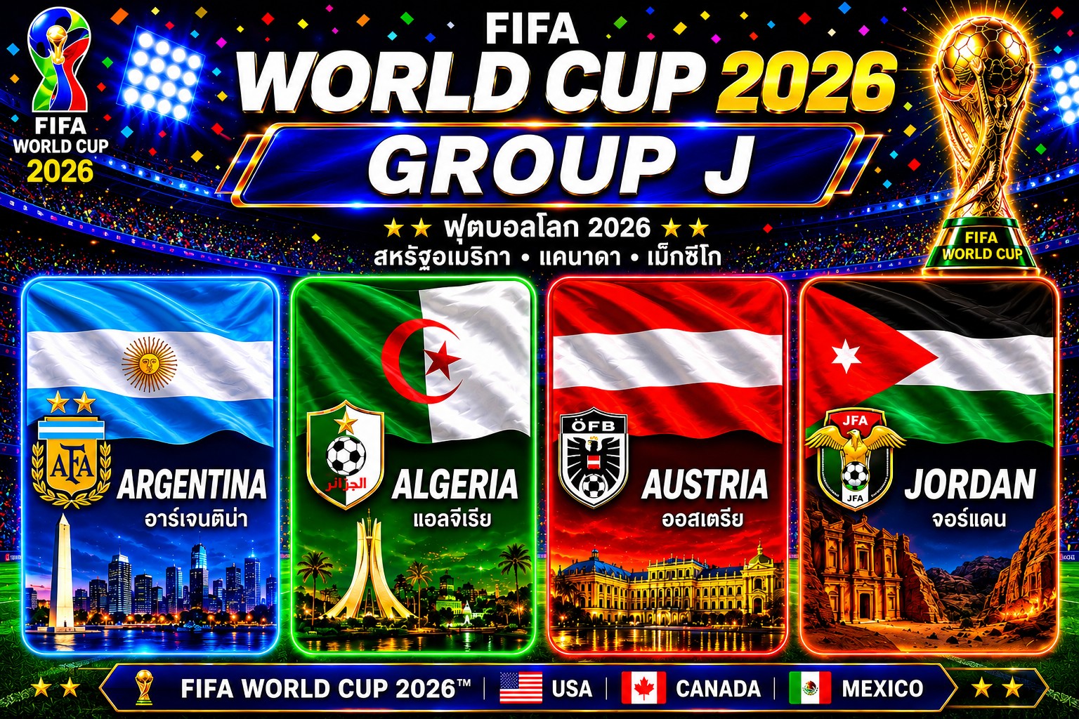 ฟุตบอลโลก 2026 ใครเต็ง-ใครแตก กลุ่ม J